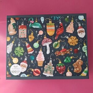 Christmas Holiday Jigsaw 500 Piece Puzzle 18x24 Festive Winter Tree Ornaments